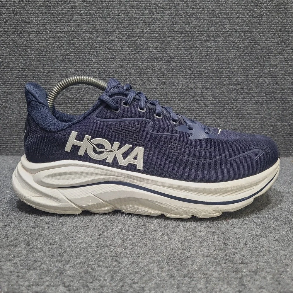 Hoka Clifton 10 Men's 8D Shoe Runnning Sneaker Navy White 1162030NWT
